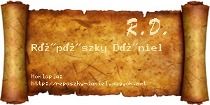 Répászky Dániel névjegykártya